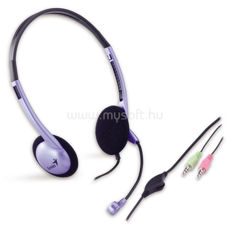 GENIUS headset HS-02B Purple/Black