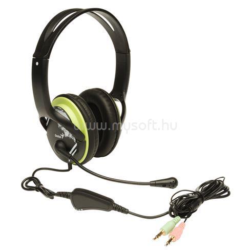 GENIUS HS-M400A fekete-zöld headset