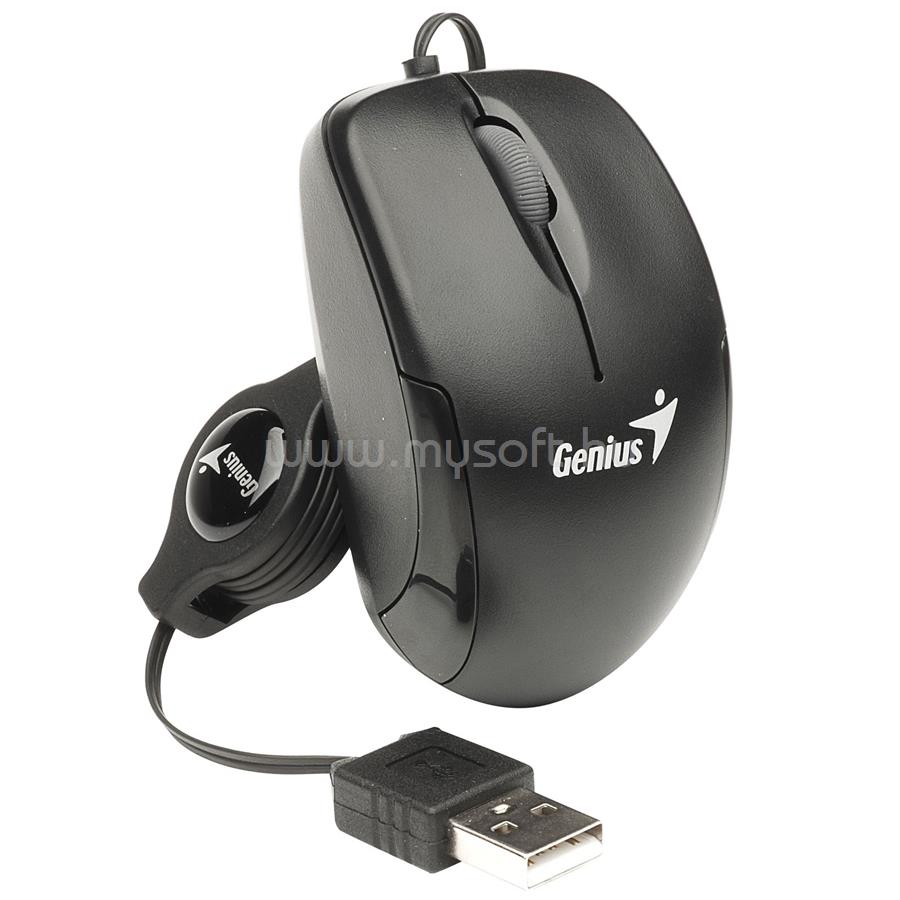 GENIUS Micro Traveler USB vezetékes optikai egér fekete