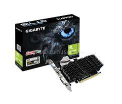 GIGABYTE GeForce GT 710 Silent 1GB GDDR3 64bit grafikus kártya GV-N710SL-1GL small