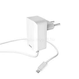 HAMA 178304 iPad/iPhone/iPod Lightning (MFI) 2,4A fehér hálózati töltő HAMA_178304 small
