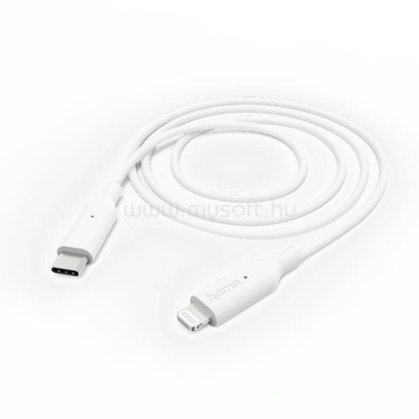 HAMA 183295 fehér 1m Lightning - USB Type-C adatkábel
