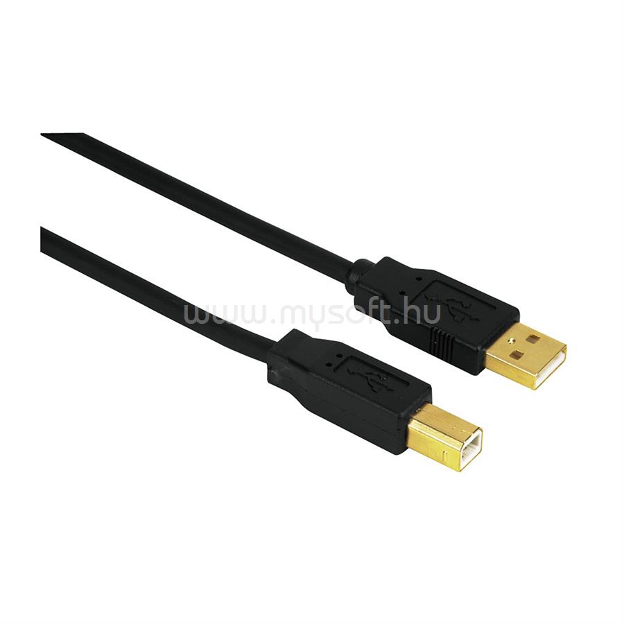 HAMA 1,8M Aranyozott USB Kábel