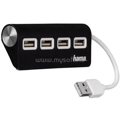 HAMA 4 portos fekete USB HUB