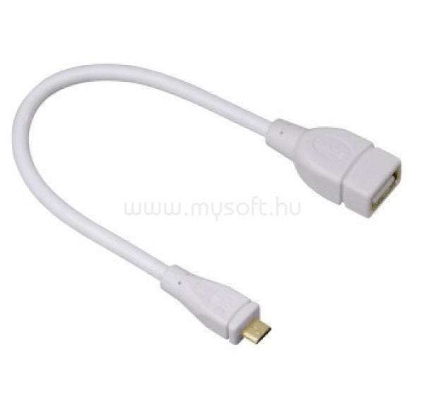 HAMA micro USB (OnTheGo) fehér adapter