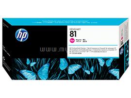 HP 81 Eredeti bíbor DesignJet nyomtatófej és nyomtatófej tisztító (1000 oldal) C4952A small