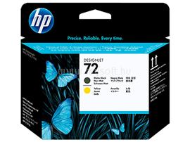 HP 72 Eredeti matt fekete/sárga nyomtaófej C9384A small