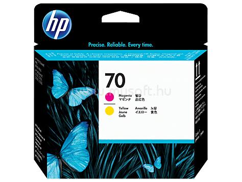 HP 70 Eredeti bíbor/sárga DesignJet nyomtatófej