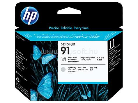HP 91 fotó fekete/világos szürke DesignJet nyomtatófej