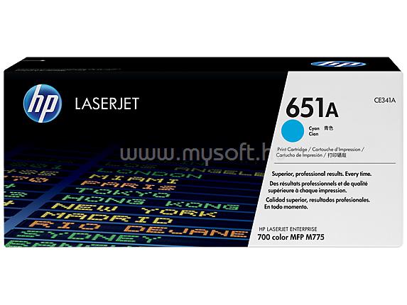 HP 651A Eredeti cián LaserJet tonerkazetta (16 000 oldal)