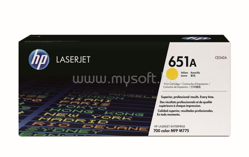 HP LaserJet CE342A 651A festékkazetta, sárga (16 000 oldal)