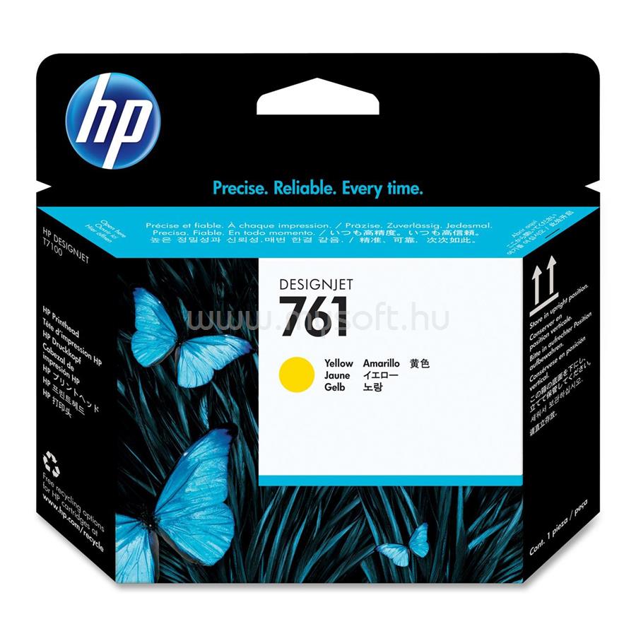 HP 761 Eredeti sárga Designjet nyomtatófej