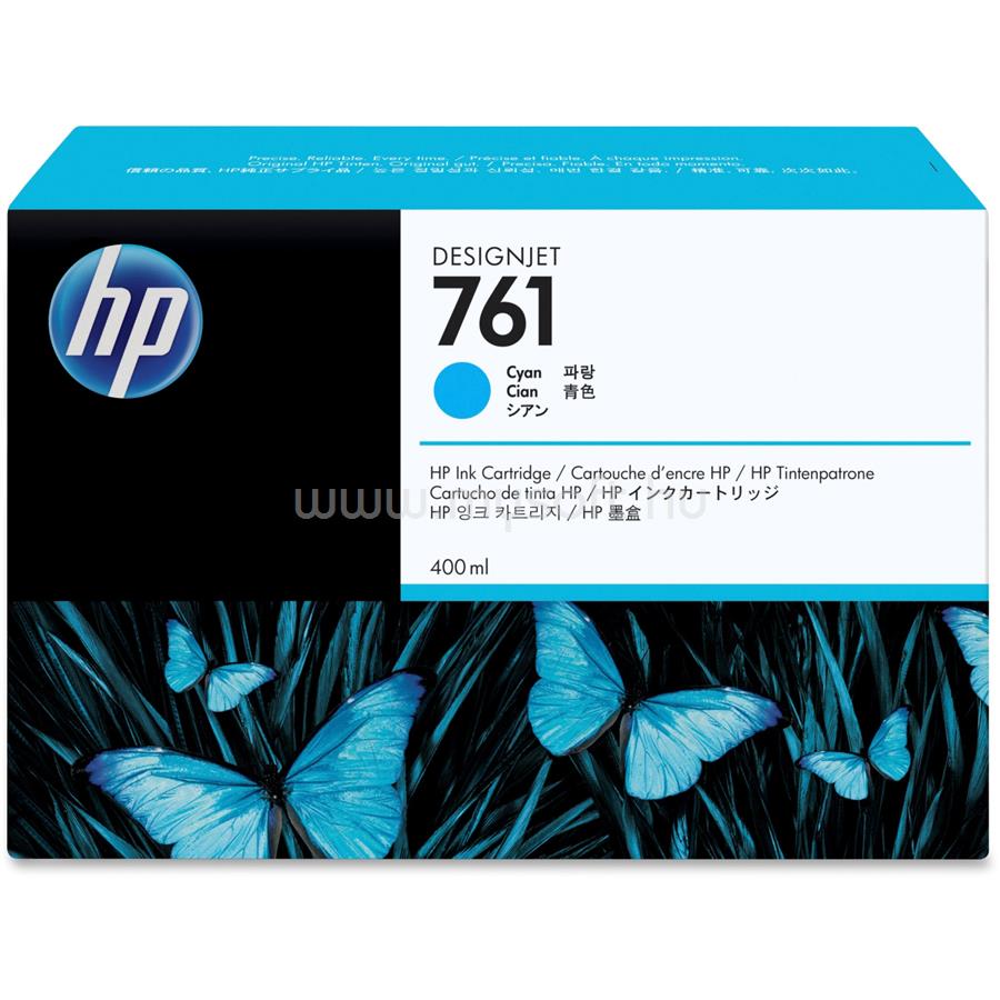 HP 761 Eredeti cián DesignJet tintapatron (400ml)