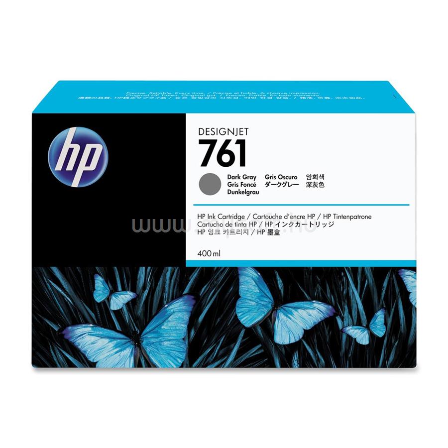 HP 761 Eredeti sötét szürke DesignJet tintapatron (400ml)