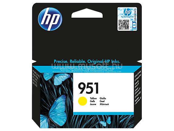 HP 951 Eredeti sárga tintapatron (700 oldal)