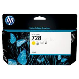 HP 728 Eredeti sárga DesignJet tintapatron (130ml) F9J65A small