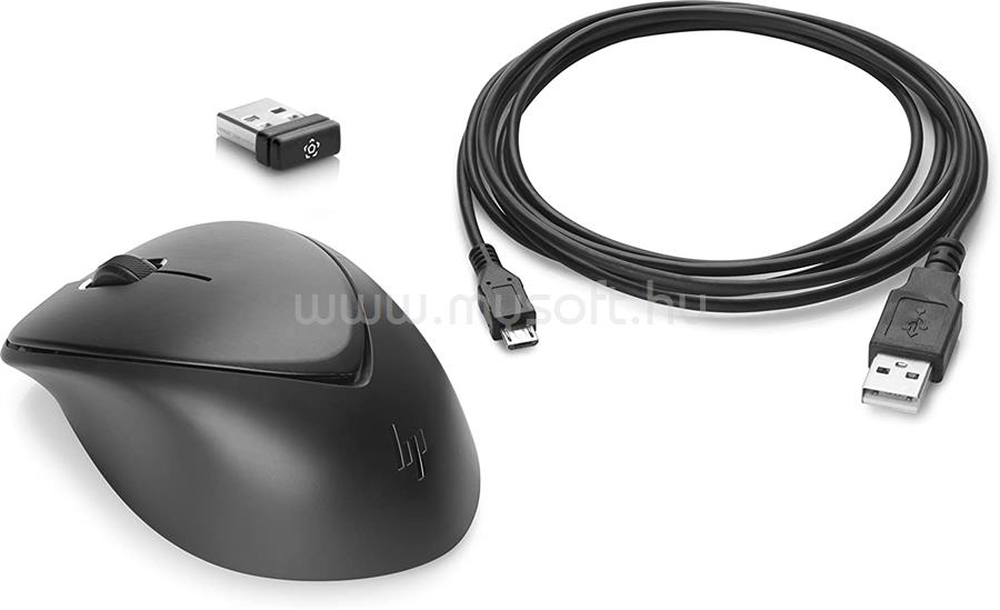 HP Premium vezeték nélküli egér, USB, 800/1000/1200/1600dpi, fekete