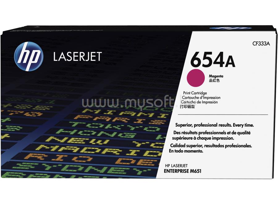 HP LaserJet CF333A 654A festékkazetta, bíbor (15 000 oldal)