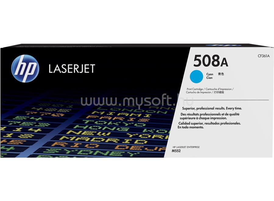 HP 508A Eredeti cián LaserJet tonerkazetta (5000 oldal)