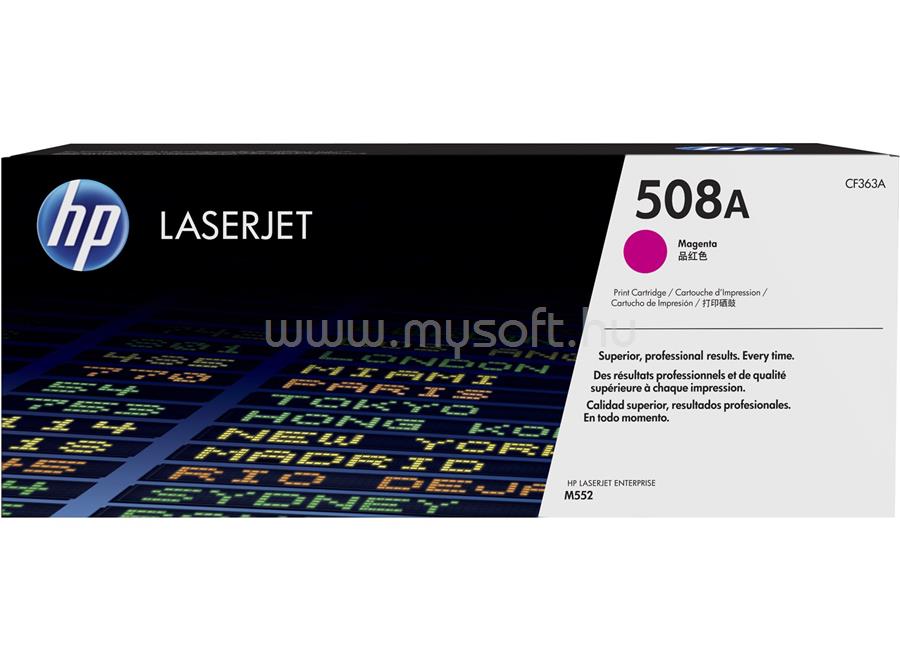 HP 508A Eredeti bíbor LaserJet tonerkazettar (5000 oldal)