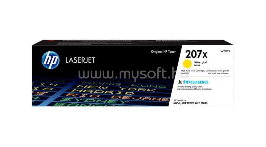 HP 207X Eredeti sárga LaserJet tonerkazetta (2450 oldal)
