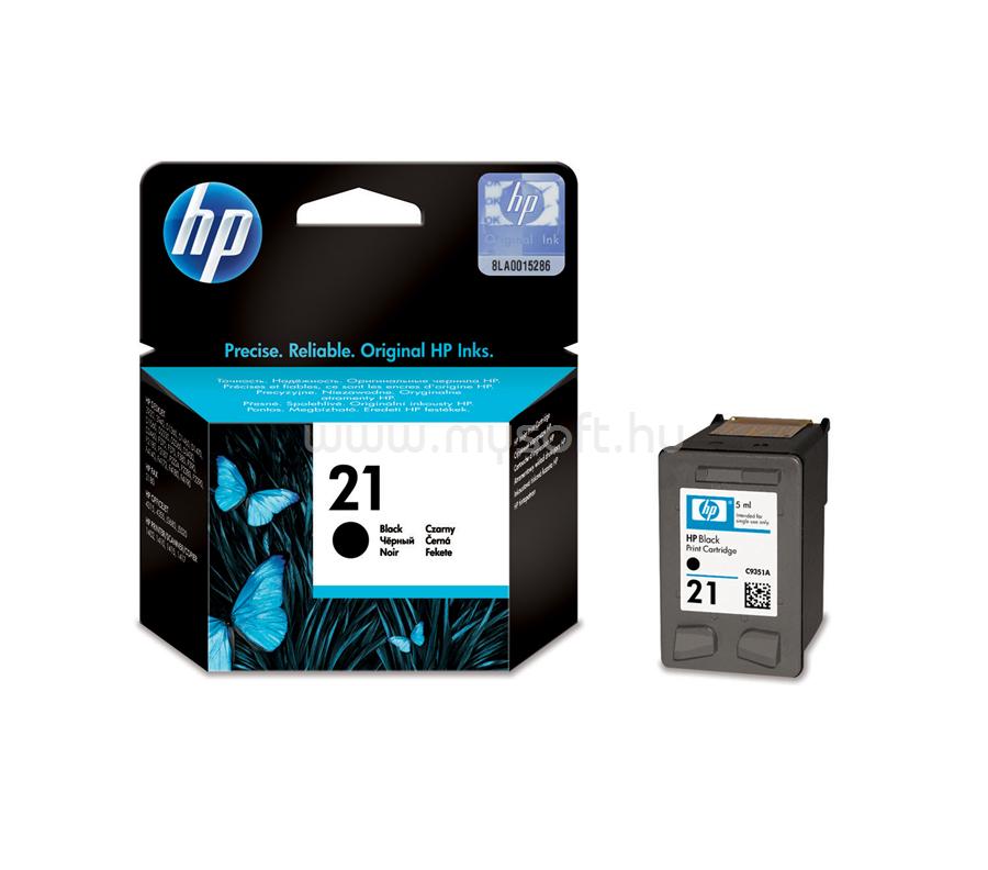 HP 21 Eredeti fekete tintapatron (190 oldal)
