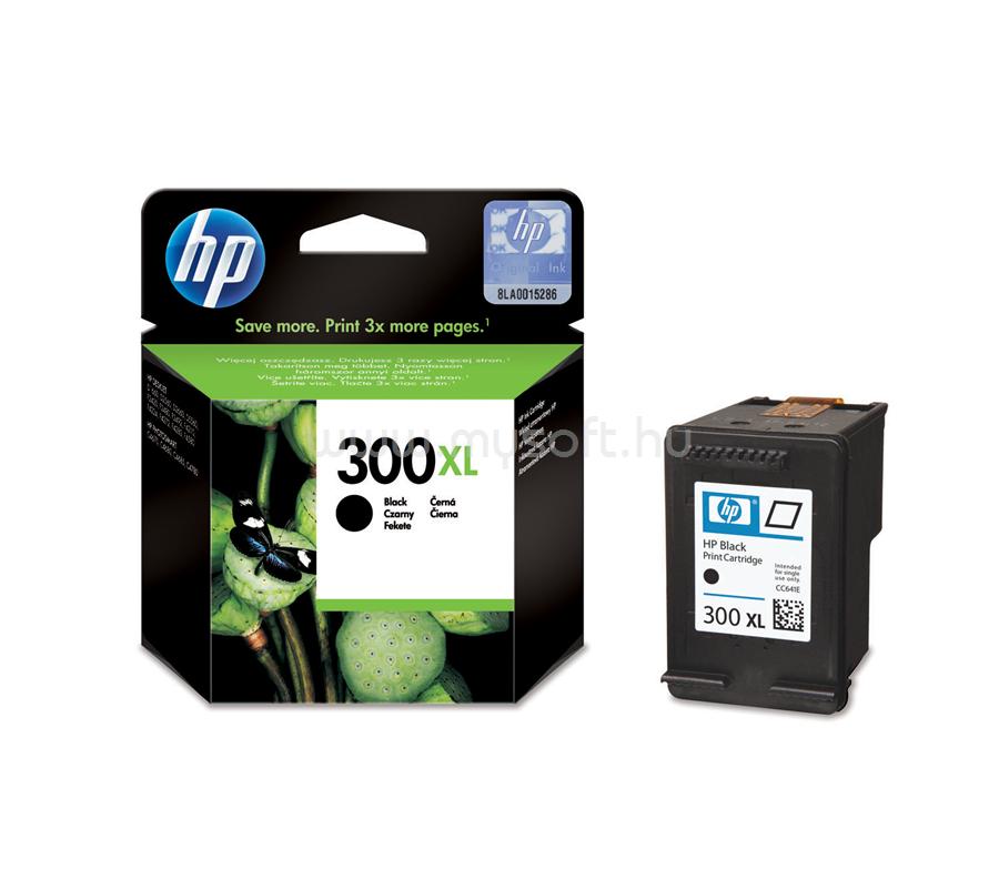 HP 300XL Eredeti fekete nagy kapacitású tintapatron (600 oldal)