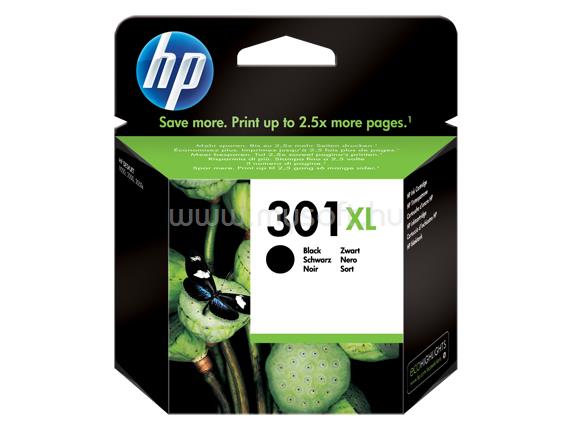HP 301XL Eredeti fekete nagy kapacitású tintapatron (430 oldal)