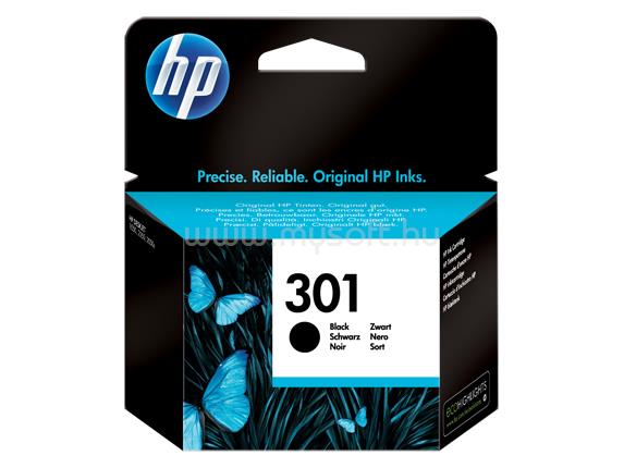 HP 301 Eredeti fekete tintapatron (170 oldal)