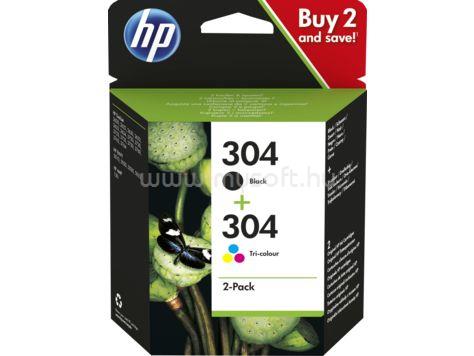 HP 304 Eredeti fekete/háromszínű multipakk tintapatronok (2x2ml)