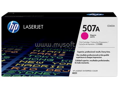 HP 507A Eredeti bíbor LaserJet tonerkazetta (6000 oldal)