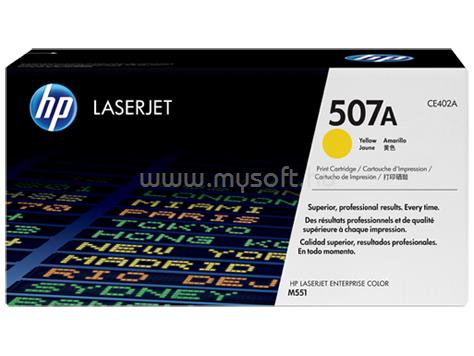HP 507A Eredeti sárga LaserJet tonerkazetta (6000 oldal)