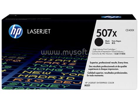 HP 507X Eredeti fekete LaserJet tonerkazetta (11 000 oldal)