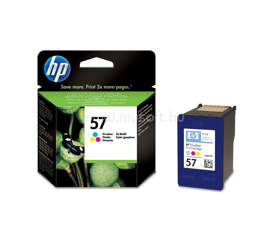 HP 57 Eredeti háromszínű tintapatron (500 oldal)
