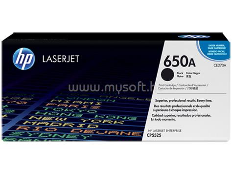 HP 650A Eredeti fekete LaserJet tonerkazetta (13 500 oldal)