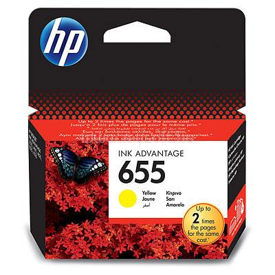 HP 655 Eredeti sárga Advantage tintapatron (600 oldal)