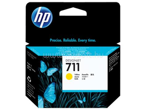 HP 711 Eredeti sárga DesignJet tintapatron (29ml)