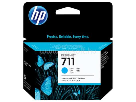 HP 711 Eredeti cián DesignJet multipakk tintapatronok (3x29ml)