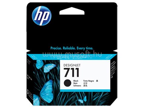 HP 711 Eredeti fekete DesignJet tintapatron (38ml)