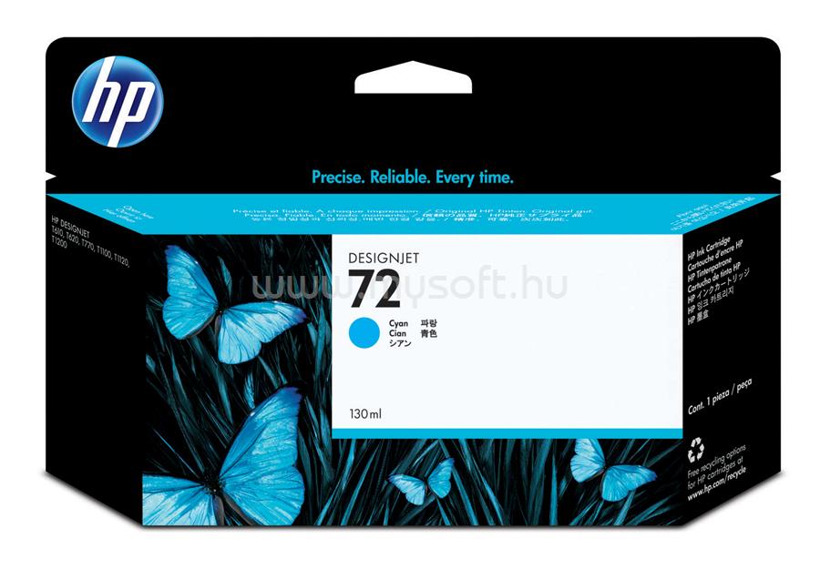 HP 72 Eredeti cián tintapatron (130ml)