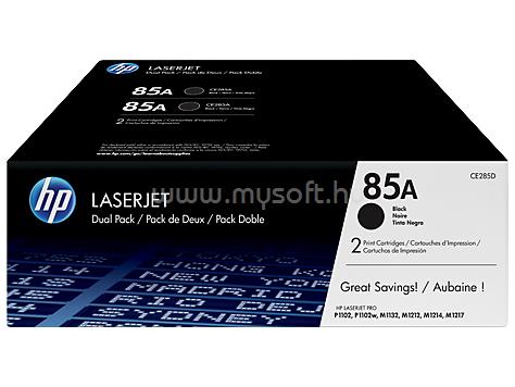 HP 85A Eredeti fekete LaserJet multipakk tonerkazetták (2x1600 oldal)