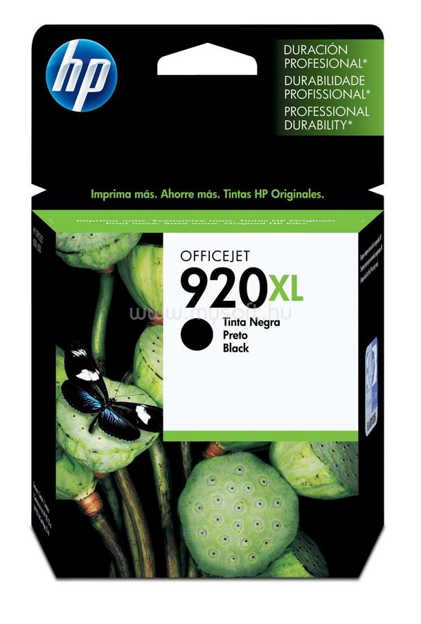 HP 920XL Eredeti fekete nagy kapacitású tintapatron (1200 oldal)