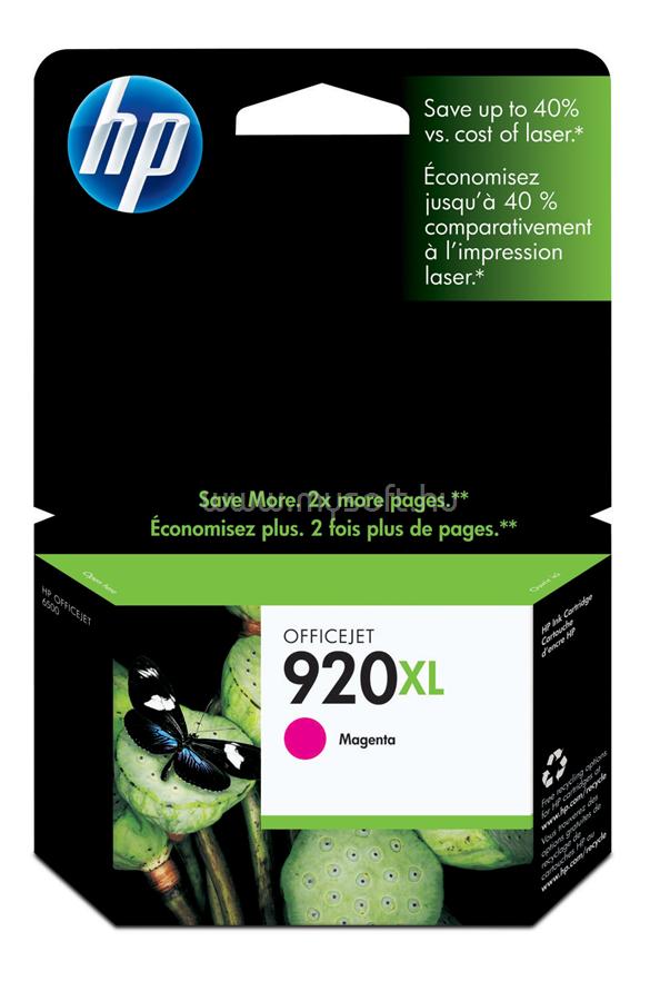 HP 920XL Eredeti bíbor nagy kapacitású tintapatron (700 oldal)