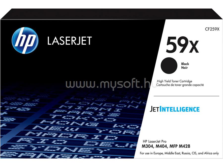 HP 59X Eredeti fekete LaserJet tonerkazetta (10 000 oldal)