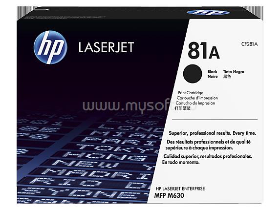 HP 81A Eredeti fekete LaserJet tonerkazetta (10 500 oldal)