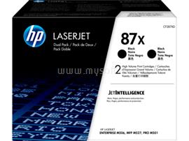 HP 87X Eredeti fekete LaserJet multipakk tonerkazetták (2x18 000 oldal) CF287XD small