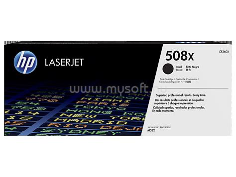 HP 508X Eredeti fekete LaserJet tonerkazetta (12 500 oldal)