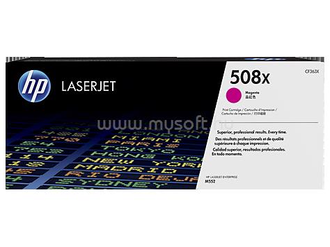 HP 508X Eredeti bíbor LaserJet tonerkazettar (9500 oldal)