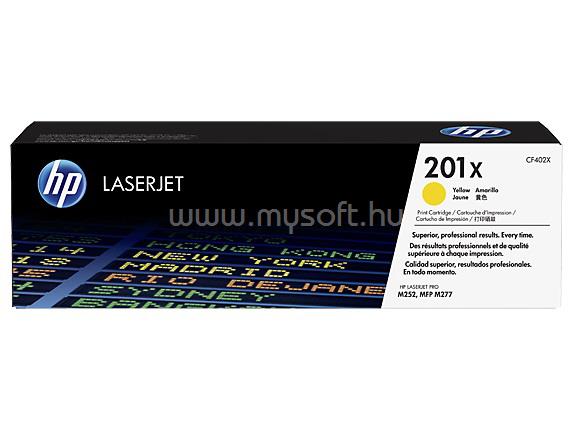 HP 201X Eredeti sárga LaserJet tonerkazetta (2300 oldal)