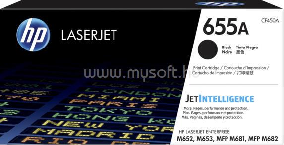 HP 655A Eredeti fekete LaserJet tonerkazetta (12 500 oldal)